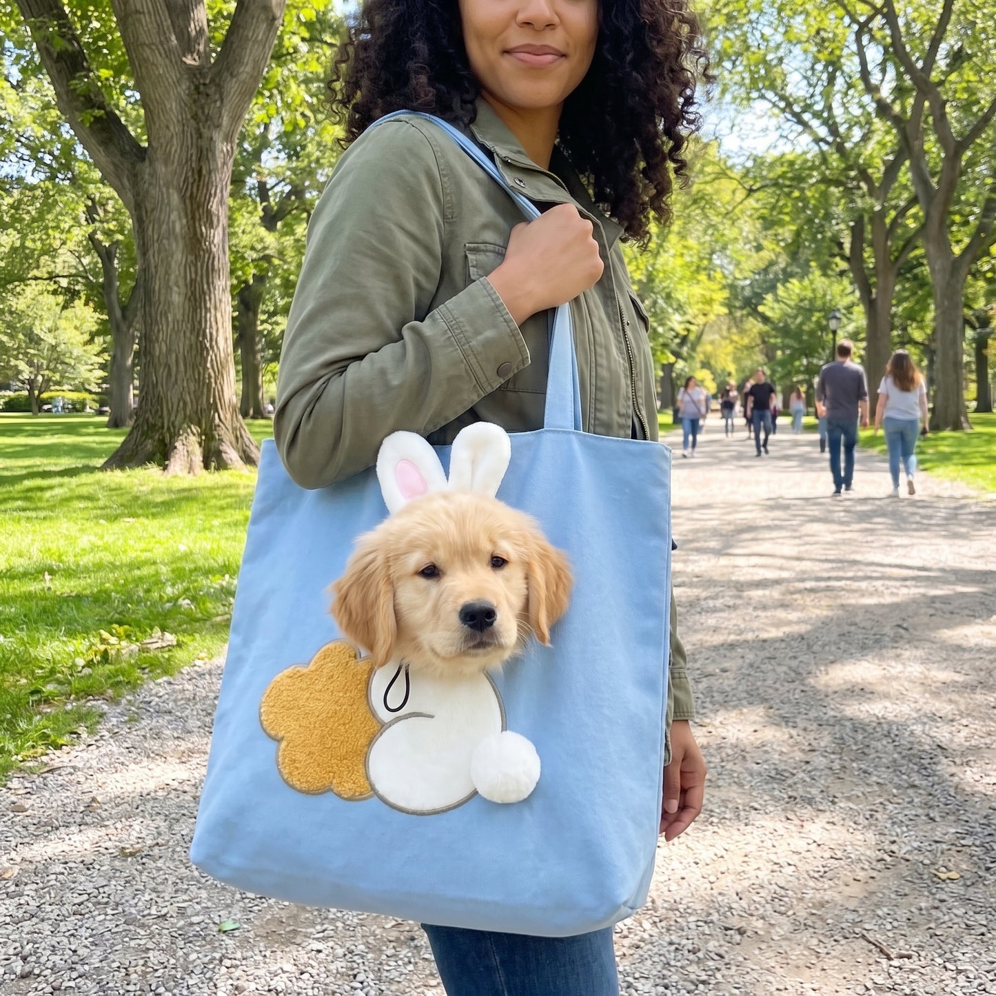 pawkie dog tote bag
