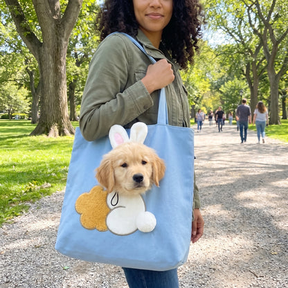 pawkie dog tote bag
